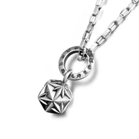 personality sweater chain titanium steel necklace 3d rice flower multi angle star pendant necklaces mens womens jewelry gift