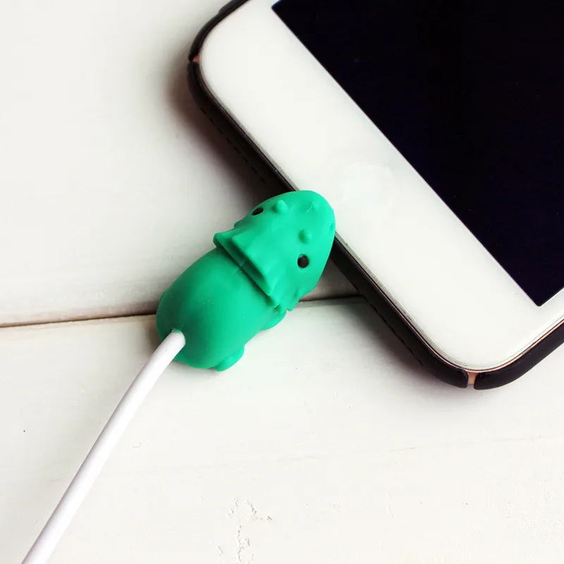 1 шт. милый мультфильм животных кабель протектор для Iphone зарядное устройство шнур