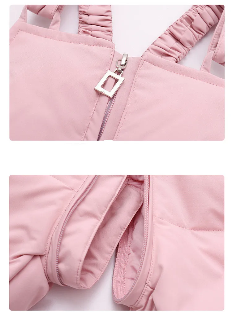 Детский пуховик и комбинезон зимний комплект одежды из 2 предметов для маленьких