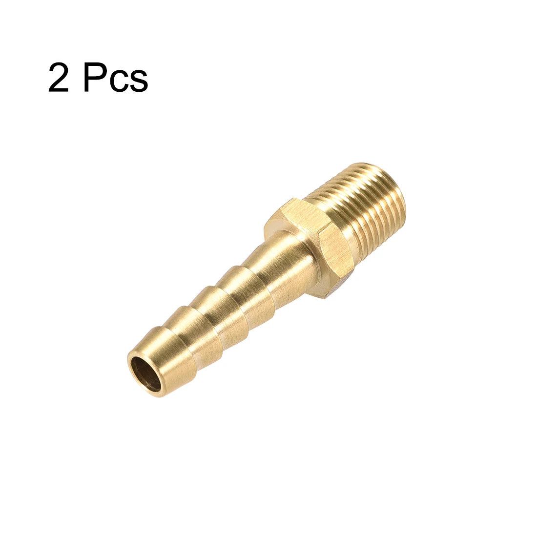 

uxcell 2pcs Brass Barb Hose Fitting Connector Adapter 1/4inch Barbed X 1/8 NPT Male Pipe connect lines for air, water, fuel