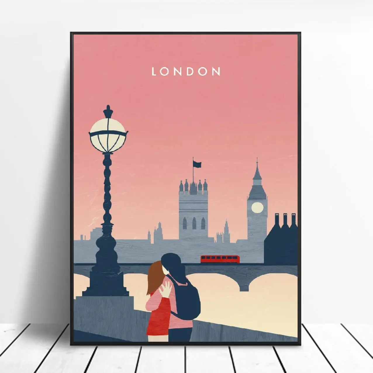 Лондонское Искусство Холст плакат домашний Декор Картина без рамки | Дом и сад