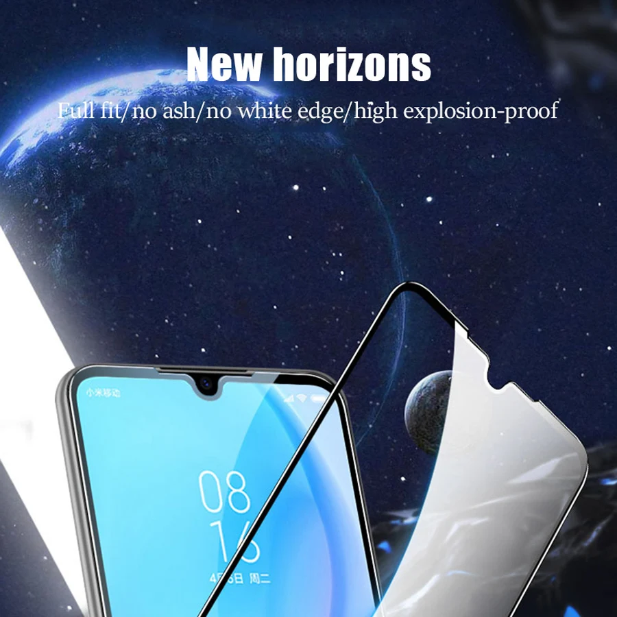 

9D Black Screen Protector for Xiaomi Mi 10 Lite Mi 9 A3 A2 A1 3 Piece Full Cover Tempered Glass for Xiaomi Mi 10T Pro 10 T 9T