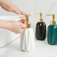 hotel ceramic hand sanitizer bottled bathroom shampoo shower gel hair conditioner latex bottle toilet press bottle