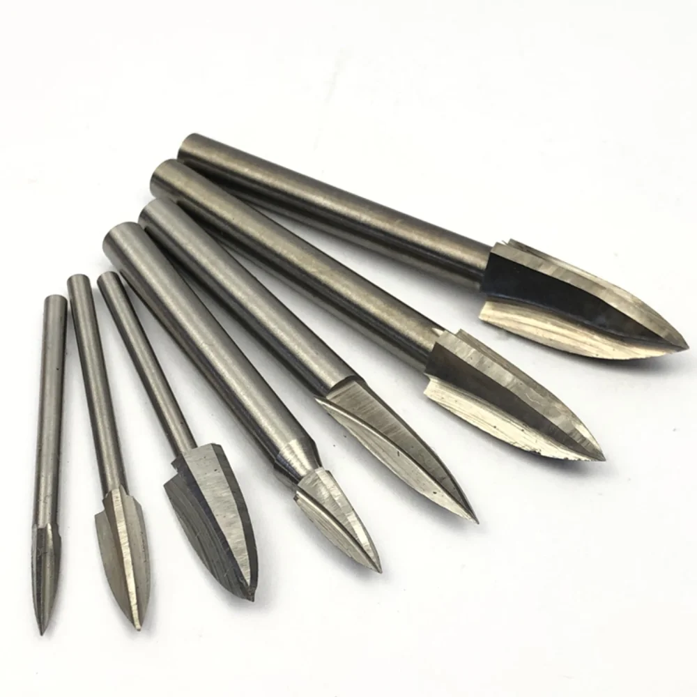 Woodworking Carving Cutter / Milling Cutter / Wood Cutter Grinding / Root Carving Tool Grinding Head  /  White Steel Sharp Knife