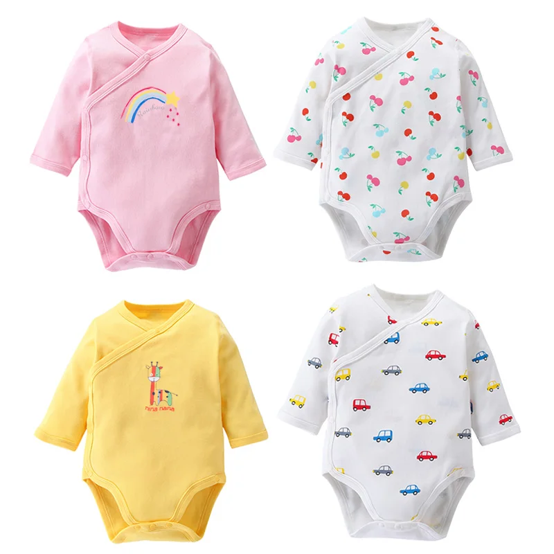 Кимоно с длинным рукавом для новорожденных 100% хлопок|Боди малышек| |