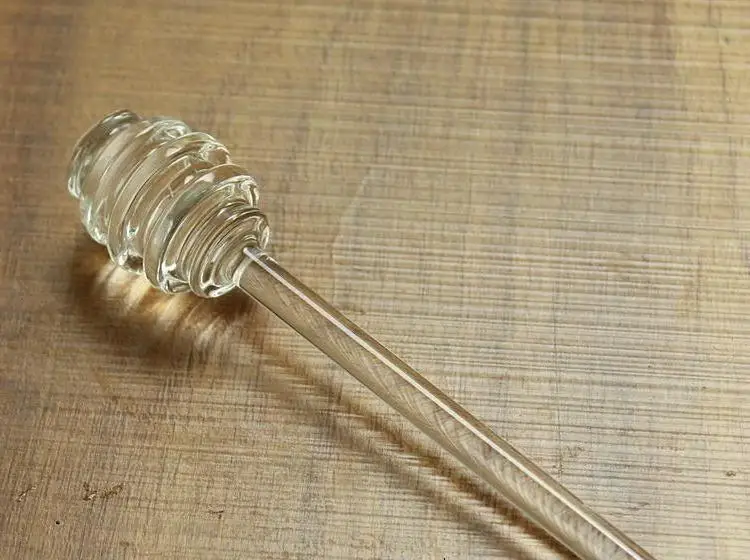 

15cm Clear Glass Stirrer Stirrers Honey Dipper Spoon Stick For Honey Jar Collect And Dispense Tools Wholesale