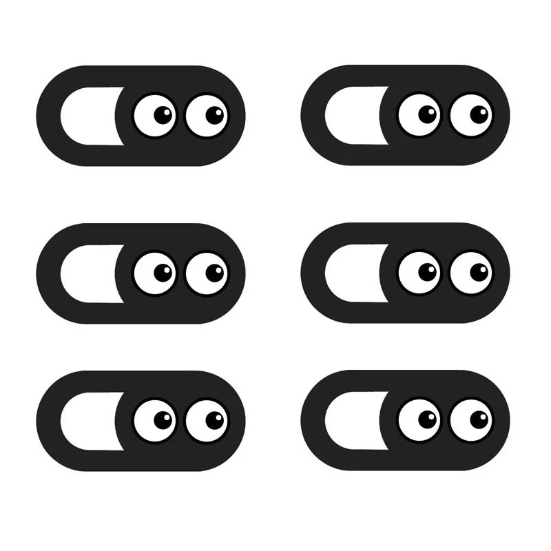 

1-6pcs Universal eye WebCam Cover Shutter Magnet Slider Camera Cover for IPhone PC Laptops Phone Lens Web Cam Privacy Sticker