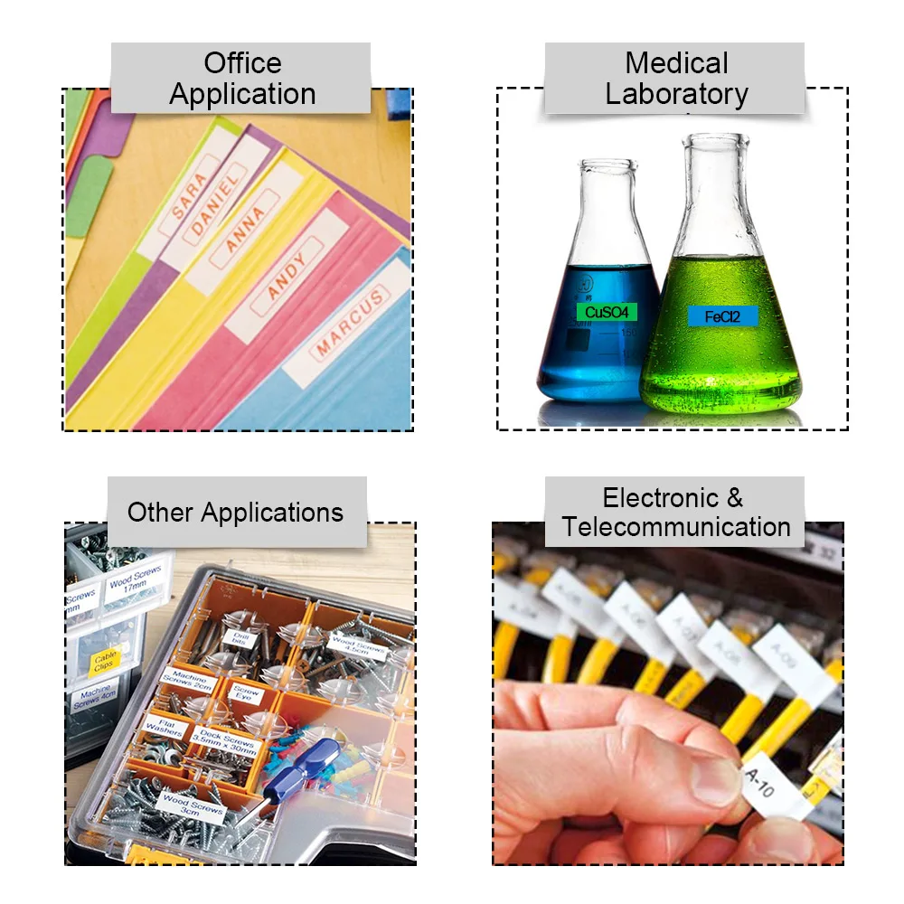 Оригинальная лента для этикеток цвет черный/белый принтера стандарта KingJim|Ленты