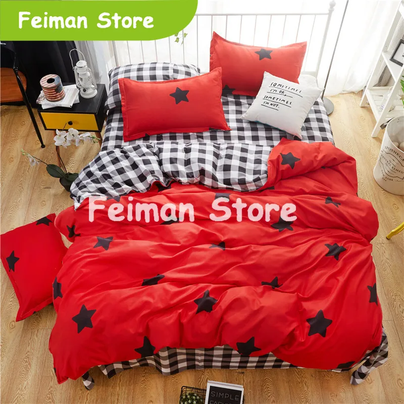 Американский стиль постельных принадлежностей AB боковая кровать набор супер king