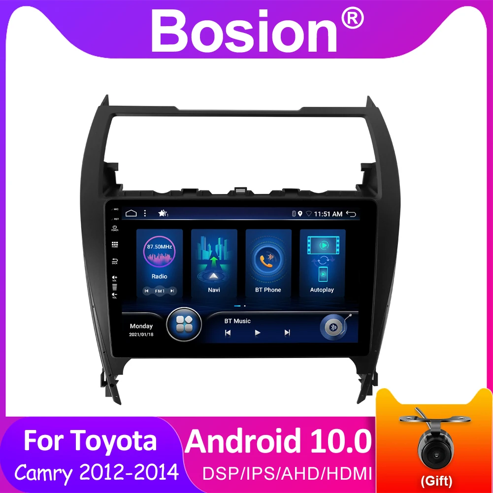 

Автомобильный DVD-плеер Bosion Android 10 для Toyota Camry 2012 2013 2014 GPS-навигация IPS DSP 4 Гб + 64 Гб Автомагнитола 2 din