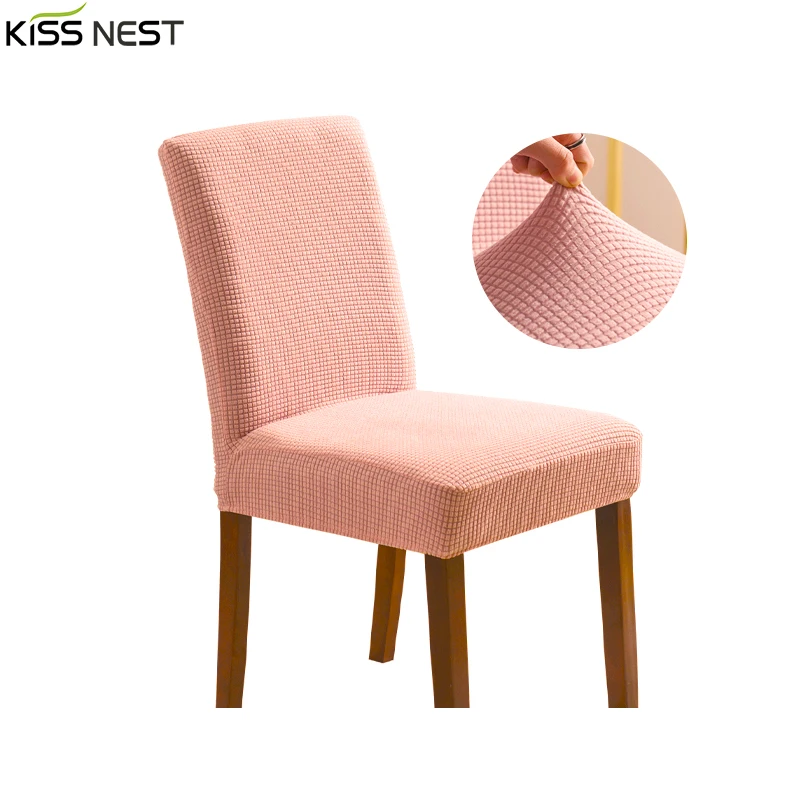 

Elastic Thickened Velvet Fabric Dining Chair Cover Set Of 6, Stretch Spandex，Suitable Home Chairs For Kitchen 4 Pcs
