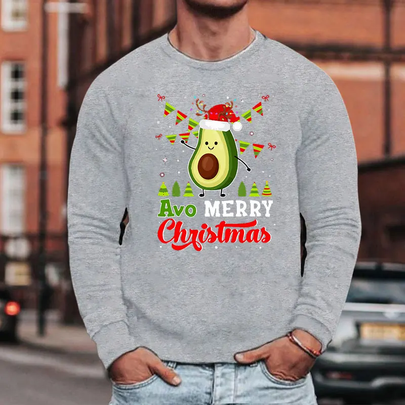 Смешные хлопковые толстовки с авокадо повседневные свитшоты длинным рукавом и