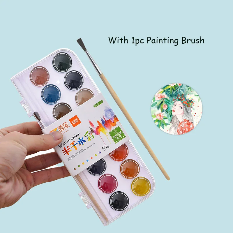 

12/16/28/36 Colors Solid Watercolor Pigment Paint Set for Painting Children Water Color Gouache Pigment Painting Art Supplies