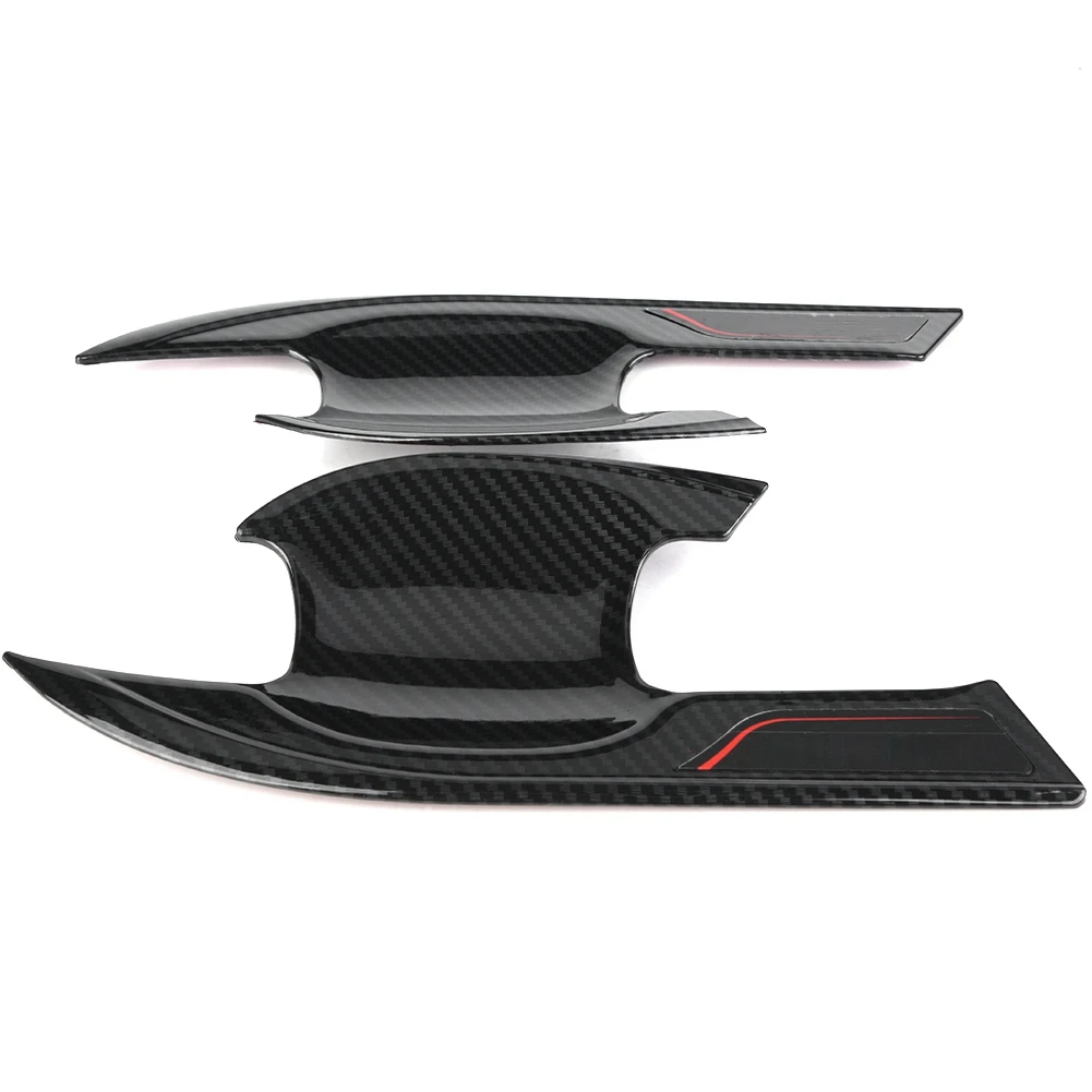 4 шт. карбоновый стиль Внешняя дверная чаша ручка Крышка Накладка для Honda Accord 10th 2018