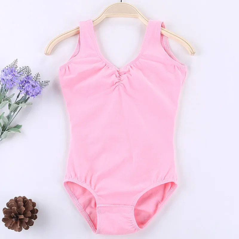 Детский слитный гимнастический трико для маленьких девочек черные белые