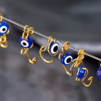 2021 nose cuff spiral fake piercing nose ring devil evil eye copper ear hoop septum nose clip nariz non piercing ring jewelry