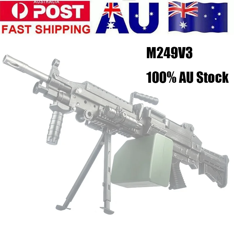Игрушки ZhenDuo игрушечный пистолет Mag Fed m249v3 бластер с гелевыми шариками для детей