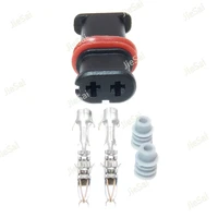 2 pin automotive female electrical wire harness unsealed connector 1 5 series automobile wiring socket with terminal