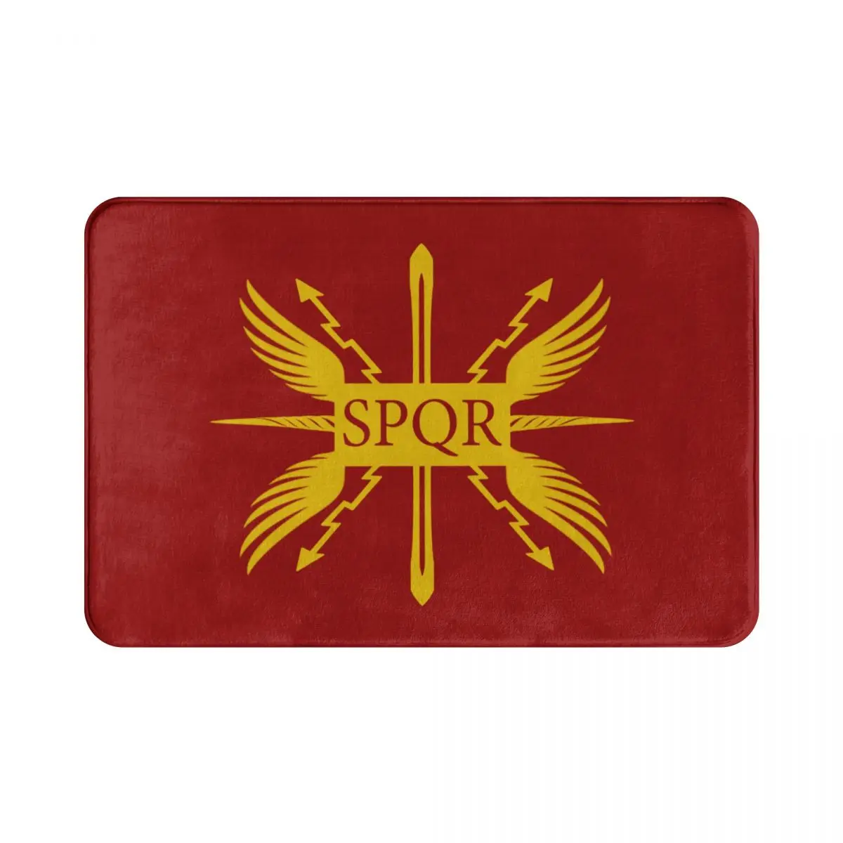 

40cmX60cm SPQR pattern Absorbent Anti-slip Door Mat Bathroom Mat Floor Mat