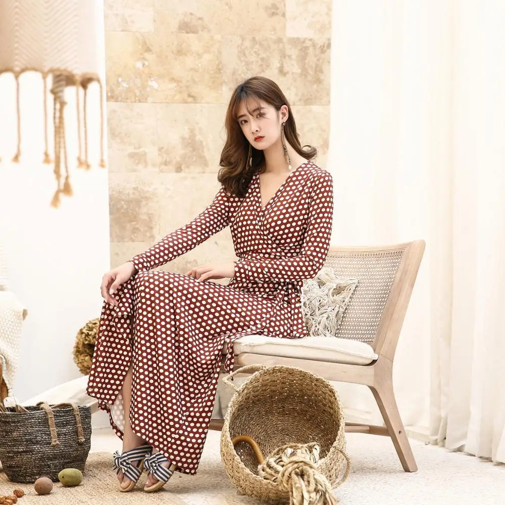 2020 spring summer Vintage Midi Dresses Korean Women Bodycon Velvet Dress Party V-Neck Pleated Ladies With Belt | Женская одежда