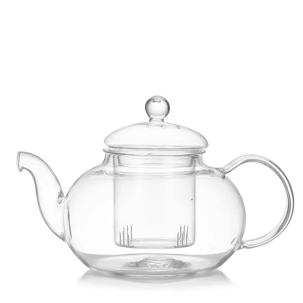 Термостойкий стеклянный чайный набор кунг фу с фильтром чайник чайной чашкой