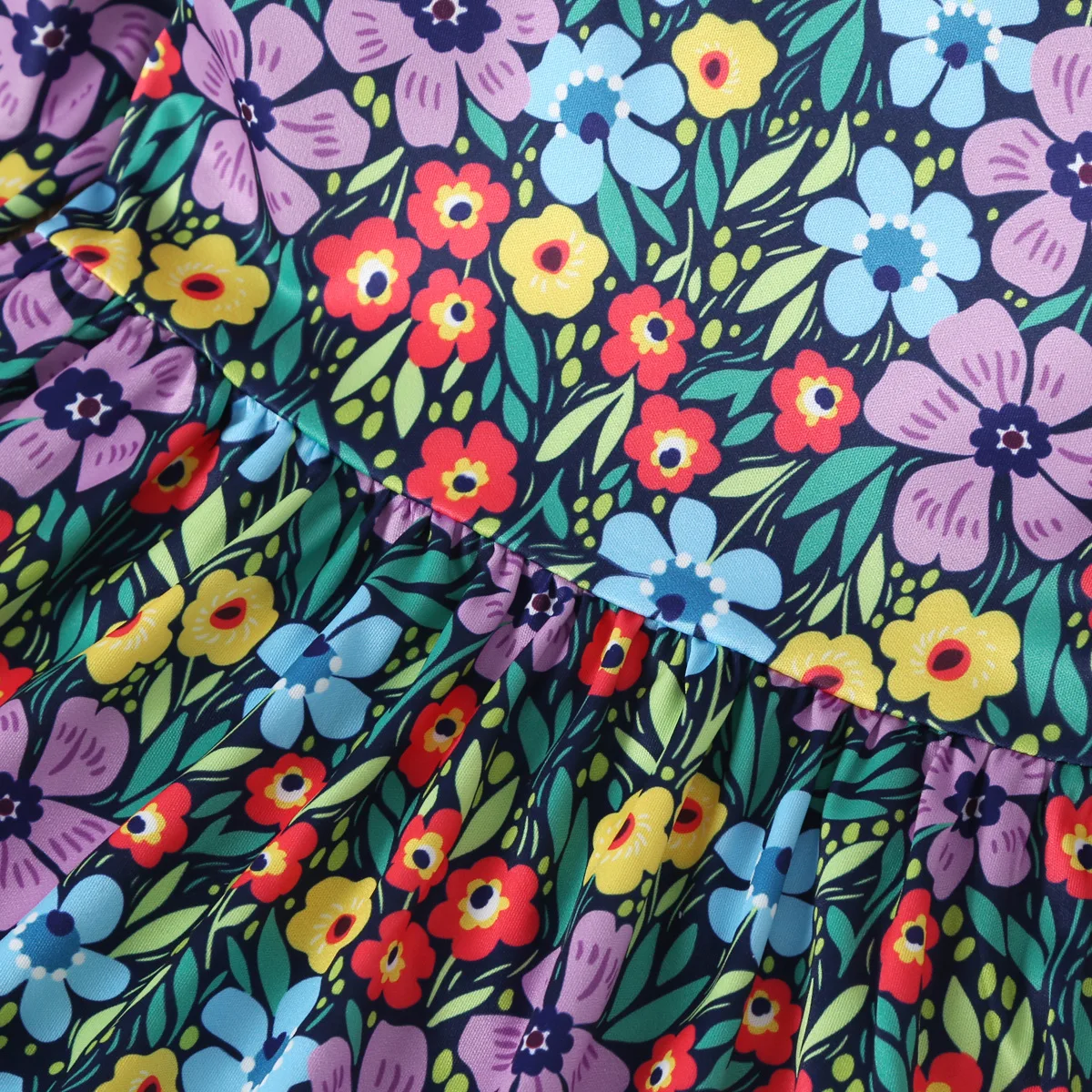 2021 New Fashion Newborn Baby Girls Clothes Floral Printed Tutu Dress Romper Outfit Infant Long Sleeve Dresses for | Детская одежда и