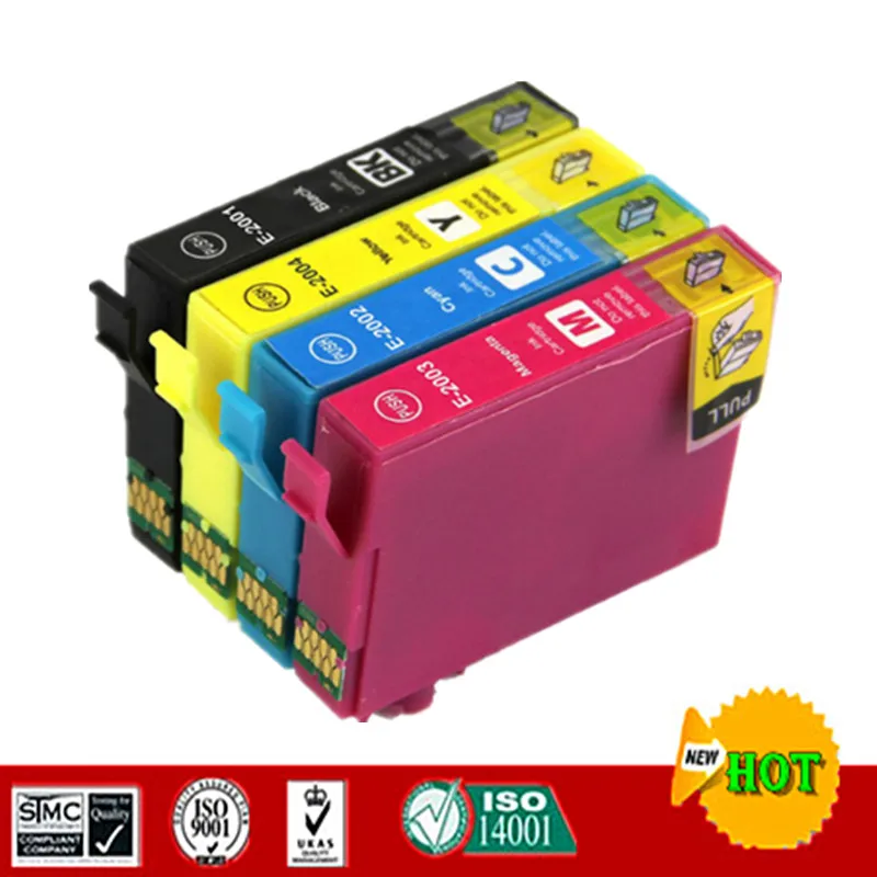 

Compatible ink cartridge for T2001 to T2004 for Epson XP-100 XP-200 XP-300 XP-310 XP-314 XP-400 XP-410 WF-2510 WF-2520 etc.