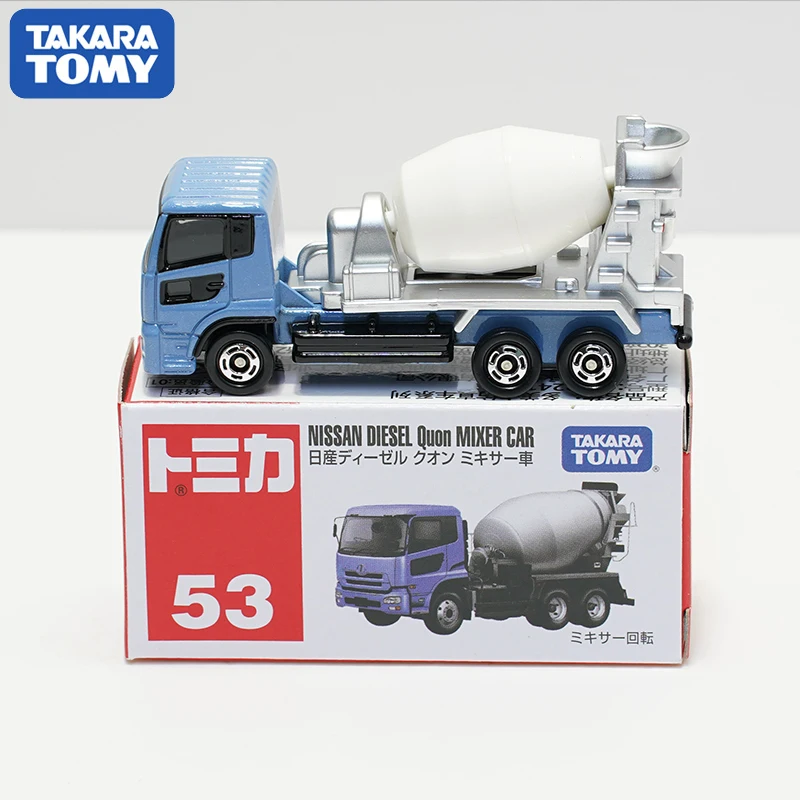 

TAKARA TOMY Simulation Alloy Car 1/64 Model Childrens Toy No. 53 Nissan Mixer Truck Model 742241