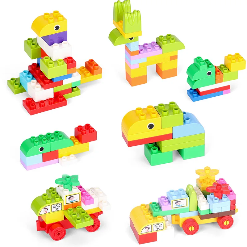 180 шт Большой размер строительные блоки Красочные Креативные объемные кирпичи