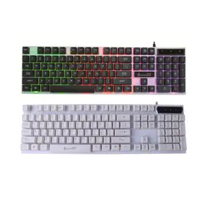 gaming keyboard with led lighting mechanical keyboard for computer laptop gaming deviceaccessories free global shipping