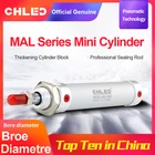 CHLED MAL Серии Мини Пневматический Cylinder1620253240 мм Диаметр 25-300mmStroke двойного действия Алюминий сплав pnumatic пневматика  воздушный цилиндр