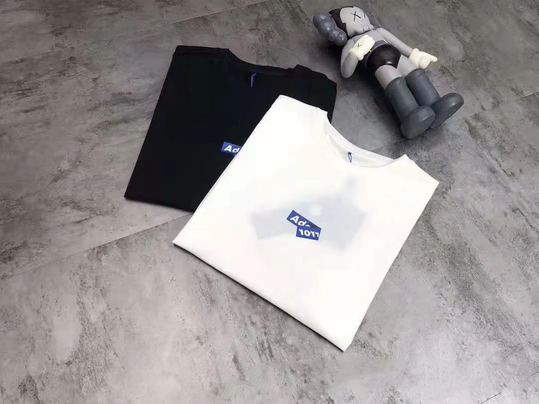 

2021 correct version of Ader Error T-shirt folding letter printing short-sleeved men and women same white T-shirt