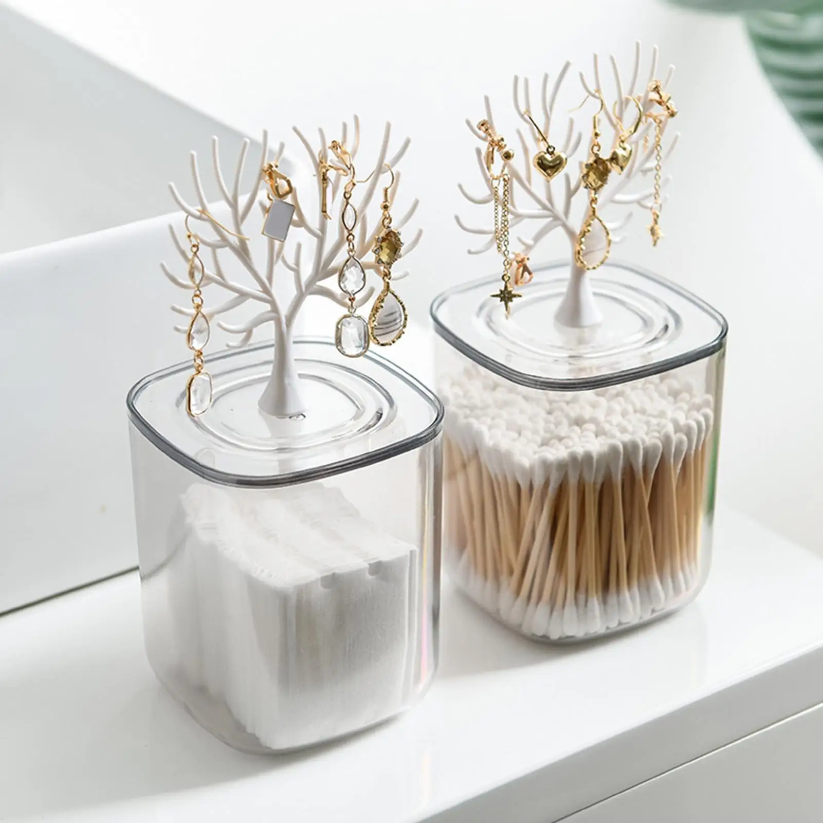 Прозрачный frp экструзионный контейнер для хранения ватных палочек малышей с