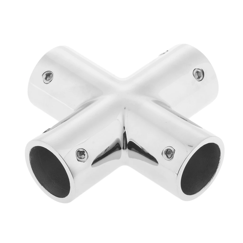 

Yacht Fitting For Marine Boat 316 Stainless 4 Way Boat Handrail Boat Hardware