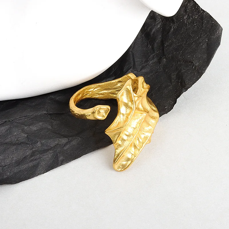 

Todorova New Conch Shell-shaped Ring For Women Fashion Retro Gorgeous Irregular Rough Face Ring Party Jewelry Dropshipping