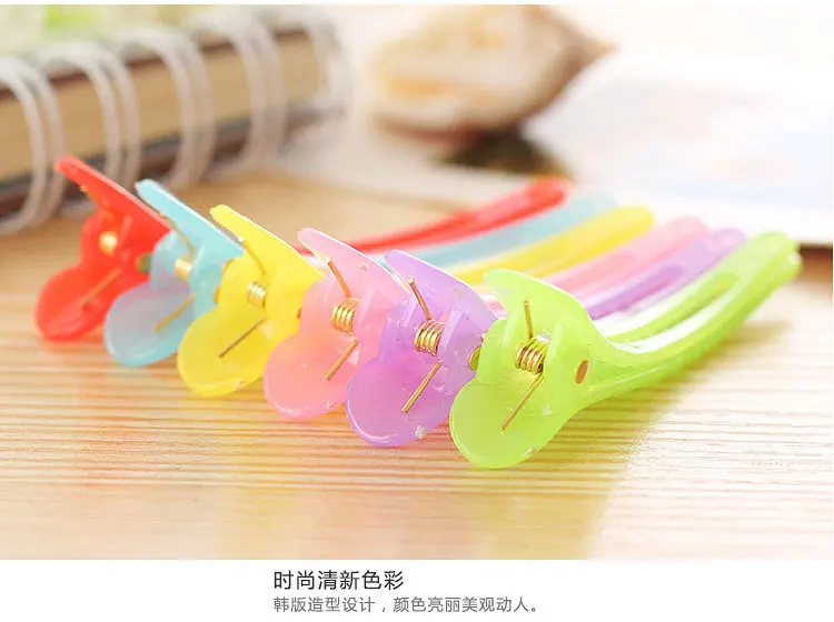 

Wholesale 50pcs Rainbow Color Hair Clip Hair Clip Salon Salon Clip Duckbill Clip Barber Hair Salon Salon Salon Tool Accessories