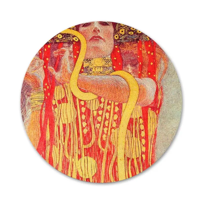 

58mm Art the kiss Gustav Klimt Icons Pins Badge Decoration Brooches Metal Badges For Backpack Decoration