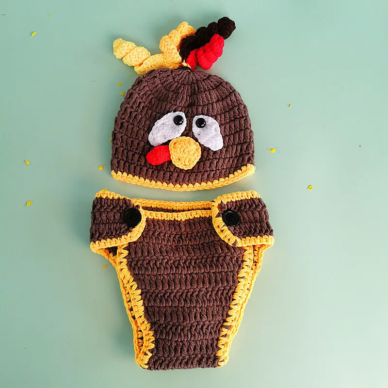 Забавный милый комплект одежды для новорожденных с изображением животных из