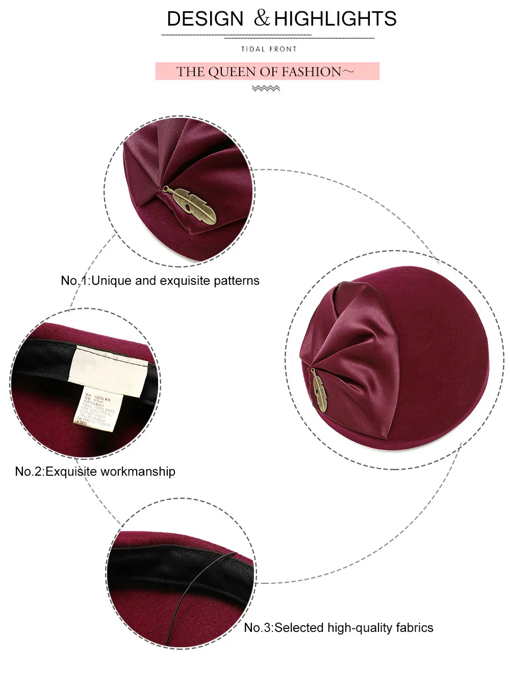 Lady Winter Berets Hat Painter Style Hat Women Wool Vintage Berets French Artist Warm Wool Winter Beanie Hat Warm Walking Cap