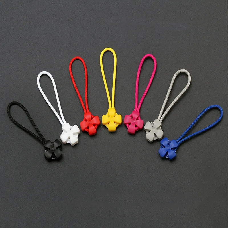 6 шт цвет молния тянуть шнур концы DIY сумка чемодан одежда рюкзак аксессуары