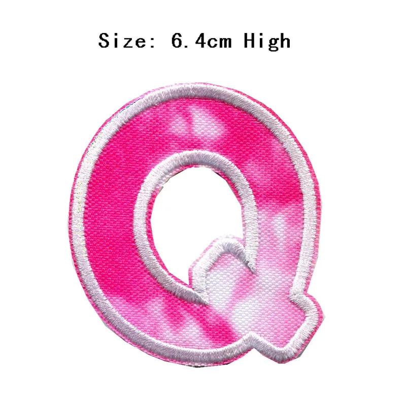 Новое поступление 2022 розовые 3D Строительные 26-буквенные вышитые нашивки с