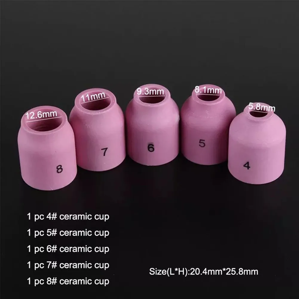 

Gas 41pcs Glass Cup Kit Pyrex Stubby TIG Welding 41pcs For WP-17 18/26