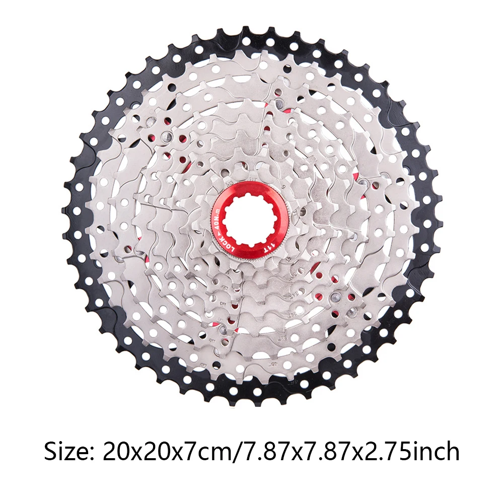 

Bicycle Cassette 9 Speed 46T Mountain Bicycle Cassette For Mountain Bikes Cycling Replacement Accessory Black Silver Cassete 9v