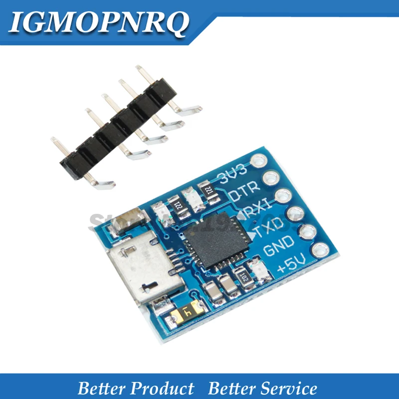 1 шт. модуль JMCU CP2102 USB в UART TTL 6 контактный последовательный преобразователь STC