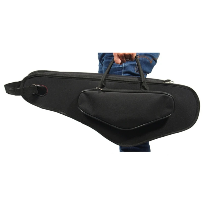 

Water-Resistant Oxford Fabric Alto Saxophone Big Bag Box Sax Soft Case with Adjustable Shoulder Strap,Black