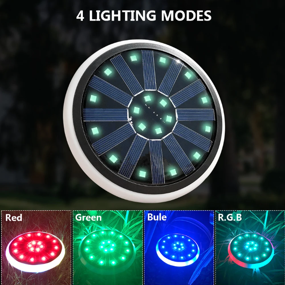 

Outdoo IP67 RGB LED Solar Lawn Landscape Exterior Garden Decoration Underground Light Jardin Luz Solares Solarne Luces Navidad