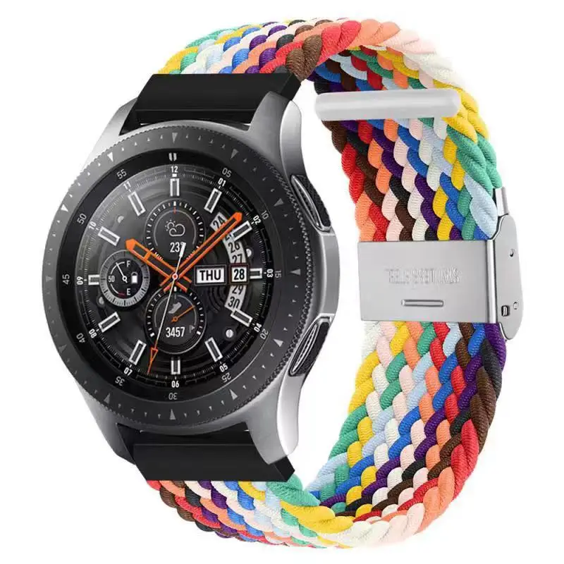 

22mm 20mm Nylon strap for Samsung galaxy watch 3/Active 2/Amazfit gtr adjustable replacement bracelet strap for Huawei watch GT2