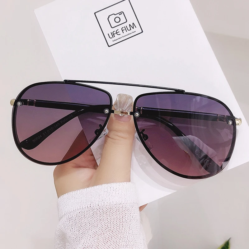 

2021 Polarized Sunglasses Female Slim Korean Sunglasses Cat's Eye Fashion New Tide Online Celebrity Glasses UV Protection 50004