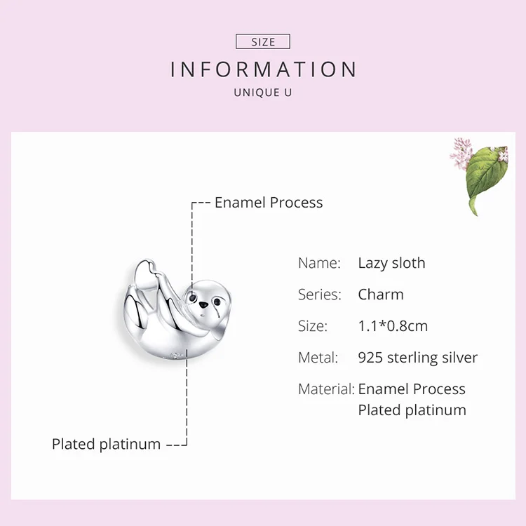 Fit Pandora браслет серебро 925 CZ Лебедь петух бусины S925 Красная эмаль деньги кот Ленивец украшения в виде слонов для изготовления ювелирных изделий