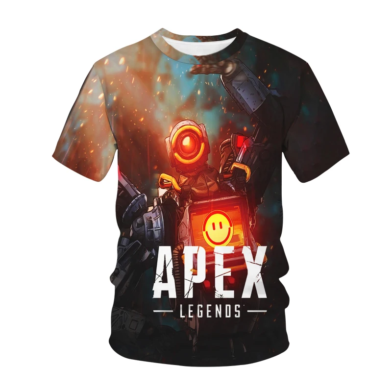 

European Style 2021 New Cartoon Anime Pattern Short-Sleeved Street Fun Fashion Summer Men's Loose Thin T-Shirt